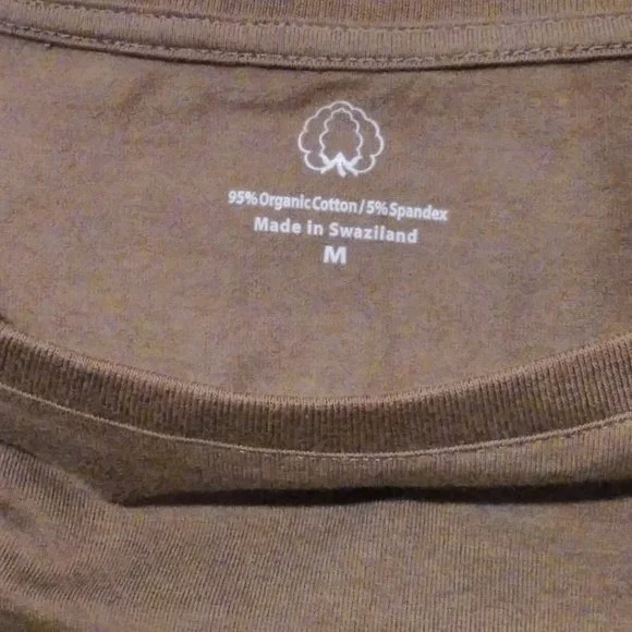 Earth Co. b.Organic WOMEN Shirt LONG Sleeve Made in *Switzerland Size M NWT - Picture 5 of 7